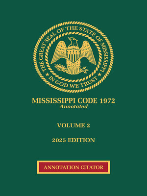 cover image of Mississippi Code Annotation Citator